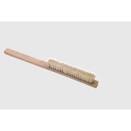 Perie par natural pentru curatare cu maner de lemn -010