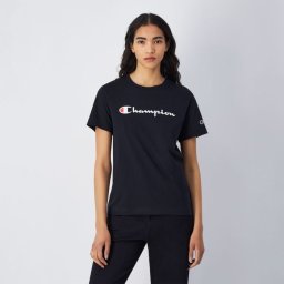 Champion Tricou pentru femei Big Logo Jersey Black XS