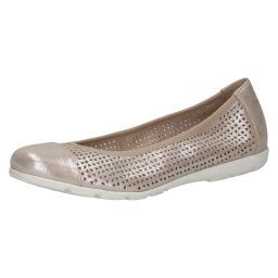 Balerin dama din piele naturala perforata, 9-22151-42 341