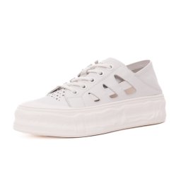 Pantofi vara dama din piele naturala, PASS Collection, H3DL40006B 52-N, alb murdar