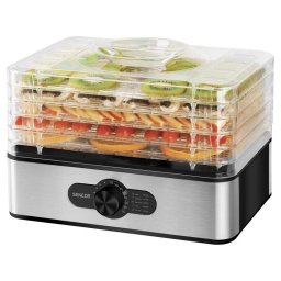 Deshidrator SFD 950SS, 5 tavi, 29x20 cm, 240 W, Argintiu