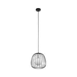 Lustră pe cablu BELL 1xG9/12W/230V d. 24 cm negru/crom lucios