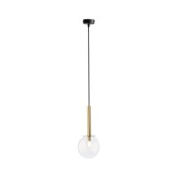 Lustră pe cablu DAISY 1xG9/12W/230V d. 14 cm auriu/negru/transparent