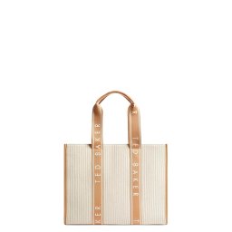 TED BAKER Geantă Hayllee Striped Canvas Large Icon 279099 camel