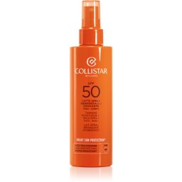 Collistar Special Perfect Tan Tanning Moisturizing Milk Spray lotiune protectoare pentru plaja pentru a scoate in evidenta bronzul 200 ml