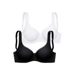 PETITE FLEUR Sutien negru / alb