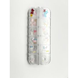 Figurine volumetrice 3D pentru manichiură, set (funde transparente)