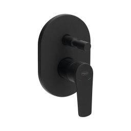 Set de duș pentru instalare ascunsă Aqualine LOTTA negru mat