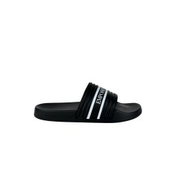 EMPORIO ARMANI Șlapi XVPS14XR277 U532 black+black/white