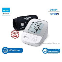 OMRON X4 Smart - Tensiometru de brat, manseta inteligenta Intelli Cuff, transfer date Omron Connect, validat clinic