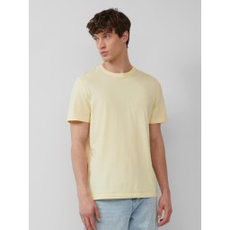 s.Oliver Tricou barbati cu decolteu la baza gatului, din bumbac cu croiala Regular Fit, Galben deschis (SELECTATI MARIMEA: 2XL)