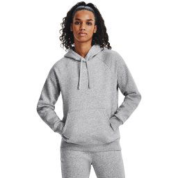 Hanorac Under Armour Rival Fleece Hoodie Mod Gray Light Heather/ White
