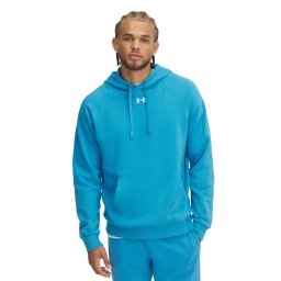 Hanorac Under Armour Rival Fleece Hoodie Ether Blue/ White
