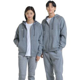 Hanorac Under Armour Rival Fleece FZ Hoodie Castlerock Light Heather/ White