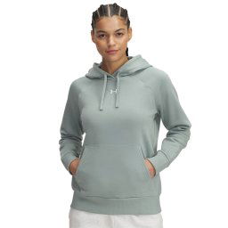 Hanorac Under Armour Rival Fleece Hoodie Silica Green/ White