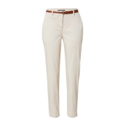 COMMA Pantaloni eleganți crem / castaniu
