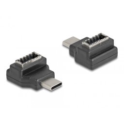 Adaptor USB 3.2 type C la Type E Key A T-M unghi, Delock 67235
