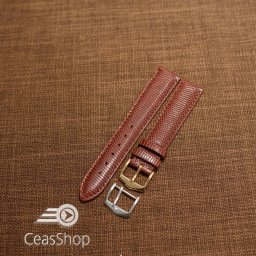 Curea piele de soparla captusita tip OMEGA maro 20mm - 31190