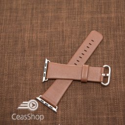 Curea piele maro Apple Watch - 42mm