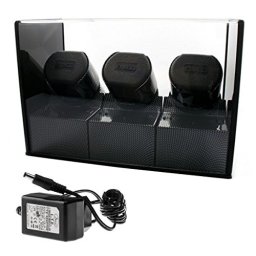 Watch winder Satin Expert Carbon pentru trei ceasuri