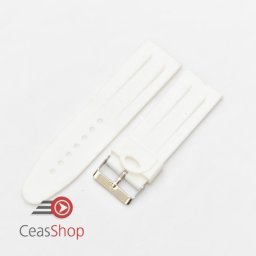 Curea silicon subtire alba 26mm