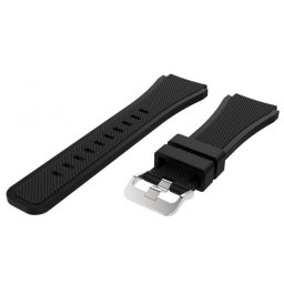 Curea silicon neagra 22mm pentru Samsung Gear S3