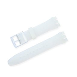 Curea silicon tip Swatch 19 mm semitransparentă