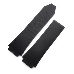 Curea tip Hublot silicon cu dungi neagra