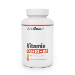 GymBeam Vitamina D3+K1+K2 60 caps. fără aromă