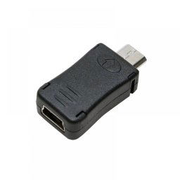 ADAPTOR LOGILINK, pt. smartphone, USB 2.0, Micro-USB (T) la Mini-USB (M), negru, AU0010