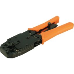 CLESTE sertizare LOGILINK multifunctional, pt. mufe 8P8C-RJ45, 6P6C-RJ12, 6P4C-RJ11, 4P4C, 4P2C, DEC, metalic