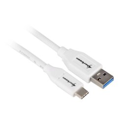 Sharkoon USB 3.1 Cable A-C - white - 0.5m