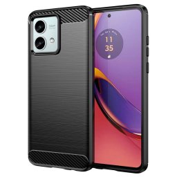 Husa Husa pentru Motorola Moto G84 - Techsuit Carbon Silicone - Black