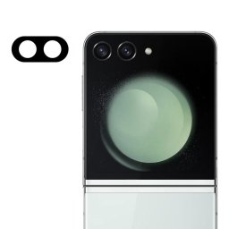Camera Techsuit Full Camera Glass - Folie protecție cameră din Sticlă securizată - compatibil cu Samsung Galaxy Z Flip6 - culoare Negru