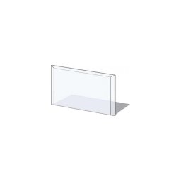 Placă de sticlă pentru șemineu 1000x550x6 mm dreptunghi