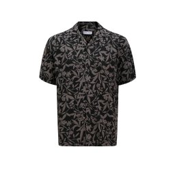 JACK & JONES Cămaşă Jjjeff Monochrome Resort Ss 12268994 18-0201 TCX castlerock