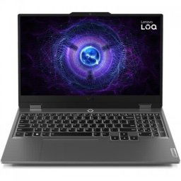 Laptop Lenovo Gaming 15.6'' LOQ 15IAX9, FHD IPS 144Hz, Procesor Intel® Core™ i5-12450HX (12M Cache, up to 4.40 GHz), 24GB DDR5, 1TB SSD, GeForce RTX 3050 6GB, No OS, Gri (INT Keyboard)