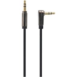 Cablu audio Gembird stereo 3.5 mm jack T/T, 1.8m, conectori auriti, Negru, CCap-444L-6