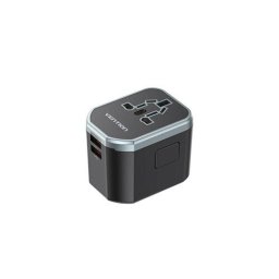 Adaptor Universal de Calatorie Retea Vention , 20W, PD 20W, QC 18W, Negru