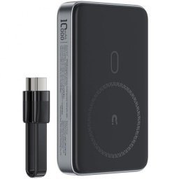 Baterie Externa Wireless Acefast M10, 10000mAh, 30W, PD + FQI, 1 x QI - 2 x USB-C, Neagra