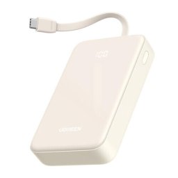 Acumulator Extern Ugreen, "PB561", 20 W, 20000 mAh, 1 x USB Type-C output-input, 1 x USB, 1 x USB Type-C cablu integrat, Alb, "35340" - 6941876233403