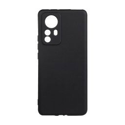 Husa telefon Xiaomi 12 Pro - Spacer, Grosime 2 mm, Material flexibil silicon + interior cu microfibra, Negru, "SPPC-XI-12P-SLK