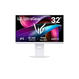 Monitor Gaming IPS LED LG UltraGear, 32" , 32G810SA-W, 4 UHD, 3840 x 2160, HDMI, DisplayPort, Pivot, Boxe, 144 Hz, 1 ms , Alb