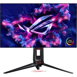 Monitor Gaming OLED ASUS ROG Swift, 27", QHD, 2560 x 1440, 480Hz, 0.03 ms, AMD FreeSync Premium, G-SYNC, HDR 400, Negru