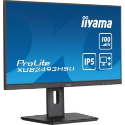 Monitor Iiiyama ProLite XUB2493HSU-B7, 23.8", IPS, Full HD, 1ms, 100Hz, 1 ms, 100Hz, Negru