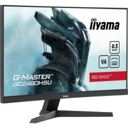 Monitor LED IIyama Gaming Red Eagle G-MASTER GC2480HSU-B1, Curbat , 61 cm, 24", 1920 x 1080 pixels, FHD, VA, 0.5 ms, 180 Hz, HDR FreeSync, Negru