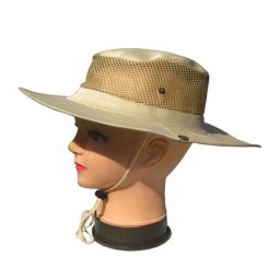 Pălărie cu plasă, bej