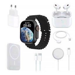 Set Ceas Smartwatch X8 Unique Combination sport Bluetooth Magnetic Battery Pack