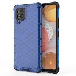 Husa Honeycomb Case armor cover with TPU Bumper for Samsung Galaxy A42 5G blue