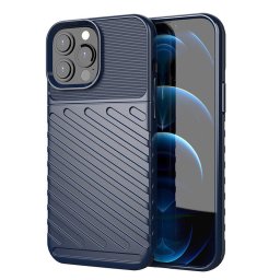 Husa Thunder Case Flexible Tough Rugged Cover TPU Case for iPhone 13 Pro Max blue
